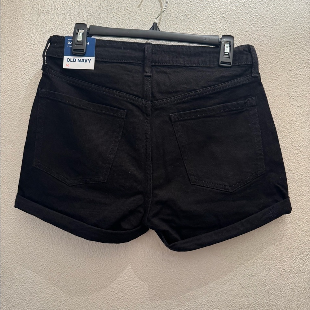 NWT Old Navy Women’s High Rise O.G. Straight 3” Inseam Black Short - Picture 3 of 4